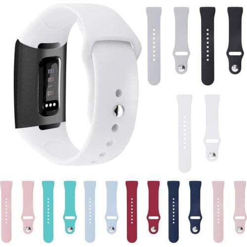 Pure Color TPU Watch Bands Bracelet Wrist Strap Replacement for Fitbit Charge 3 ремешок для часов