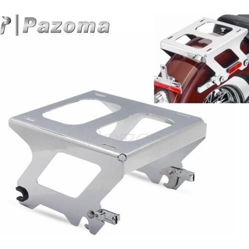 Steel Detachable Solo Tour Pak Mounting Racks for Harley Softail FLDE FLHC FLHCS FLSL FXBB Motorcycle Pack Trunk Rack 2018-2020