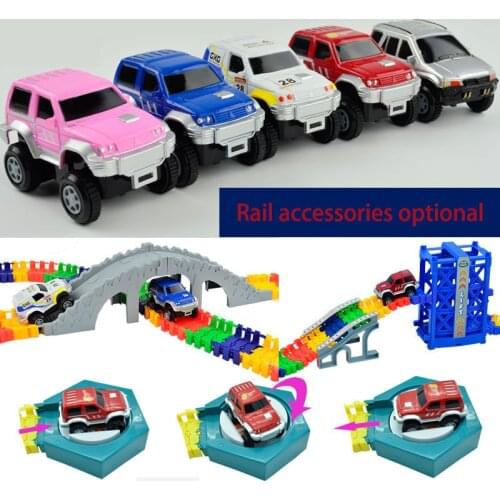 5.5cm Magical track funny Glowing Race Track Glow In The Dark Toys Car DIY Track Accessories Gifts Educational Toys For Children