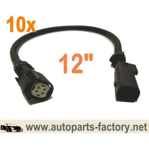 Longyue 10pcs O2 Wire Harness Extension for 2011-2014 Mustang 3.7l V6/GT And 5.0l V8