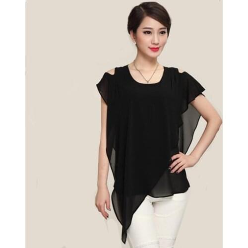 New 2020 Spring Aummer women batwing sleeve chiffon shirts blouse,plus size XS- 4XL 5XL 6XL FASHION hollow out shirts tops