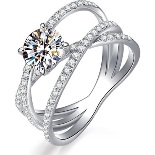 S925 Sterling Silver Rings Women Unique Style Symbolizes Three Cenerations Love Luxury Jewelry Exquisite Engagement Wedding Gift