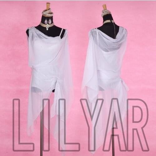 New Latin Dance Dress Competition Dress Costumes Skirt Performing Dress Adult Customize Children Red Matador Skirt Split Skirtes