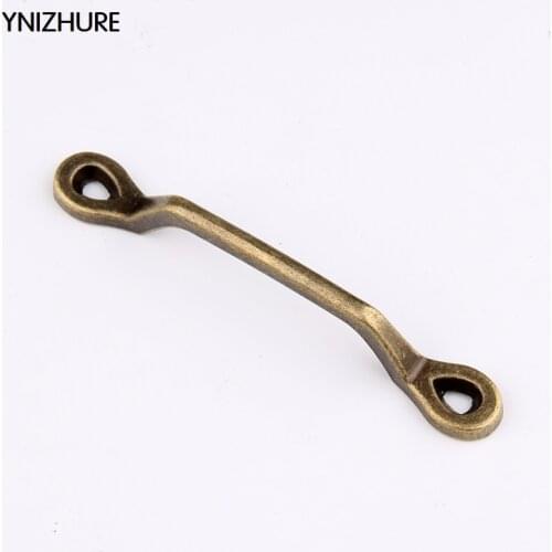 10pcs 100*14mm Kitchen Handles Cabinet Knobs Knob Antique Jewelry Box Retro Solid Alloy Handle Storage Vintage Wooden Wine