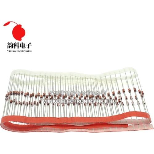 50pcs 1W Zener Diode DO-41 51V 56V 62V 68V 75V 1N4757A 1N4758A 1N4759A 1N4760A 1N4761A