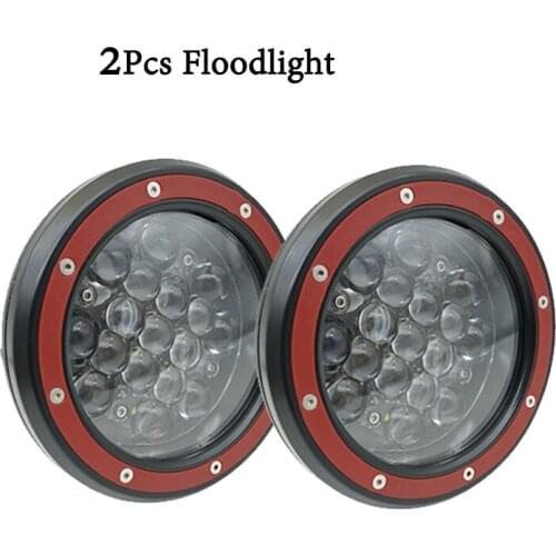 51w Round Work Light 5D 5.5" 5.5inch Led Work Light Spot Off Road Fog Driving Roof Bar Bumper For Moto SUV Boat 4x4 Jeep Lamp