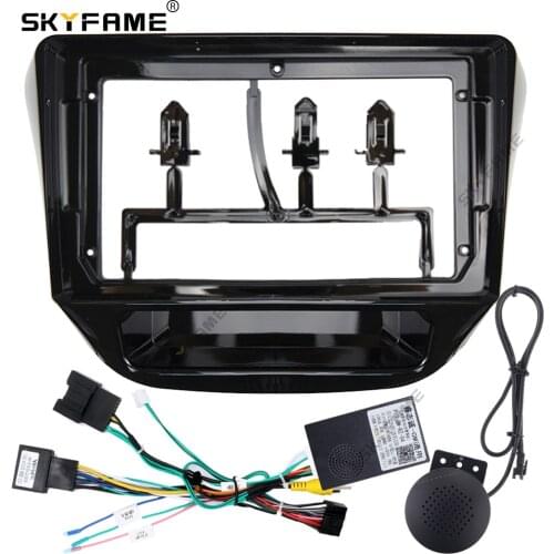 SKYFAME Car Radio Fascia Frame Cable canbus for chevrolet CAVALIER 2016-2019 Dashboard Kit Face Plate Fascia