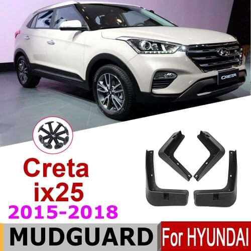 Mudguards For Hyundai Creta ix25 2018 2017 2016 2015 Car Front Rear Mud Flap Splash Guards