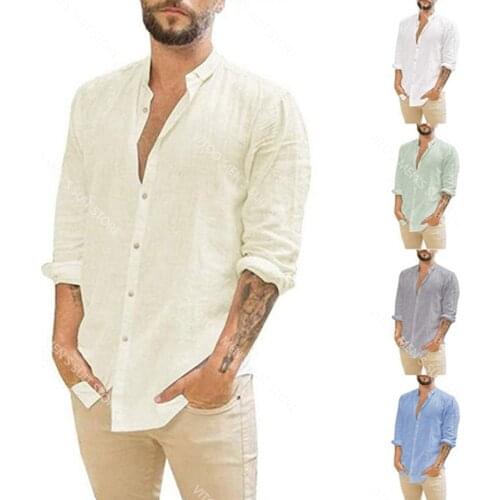 Мужские льняные рубашки Dredress China At AliExpress