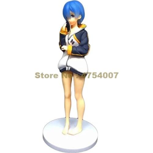 Anime re: life in a different world from zero rem sports wear action figure collection dolls 24cm Toy