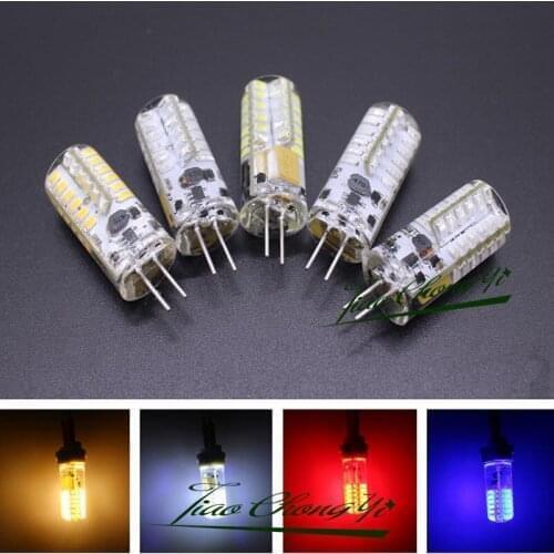 G4 3W 3 watt 48LED SMD 3014 LED white Red Green Blue Light Bulb DC AC/DC 12V