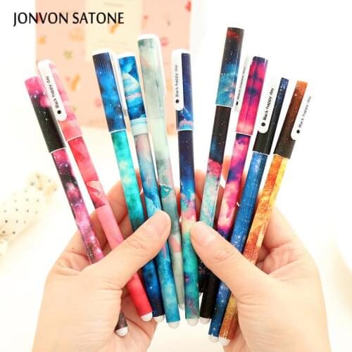 JONVON SATONE 10pcs pen Cute Cartoon For Neutral Pen Office Supplies Japan And South Korea Stationery wholesale for writing pens