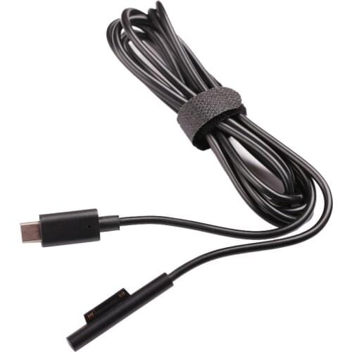 Type C 12V 15V Power Supply Cable for Microsoft Surface Pro 3 4 5 6 GO Pro3 Pro4 Pro5 Pro6 Book 1 2 Charger Charging Cord Line
