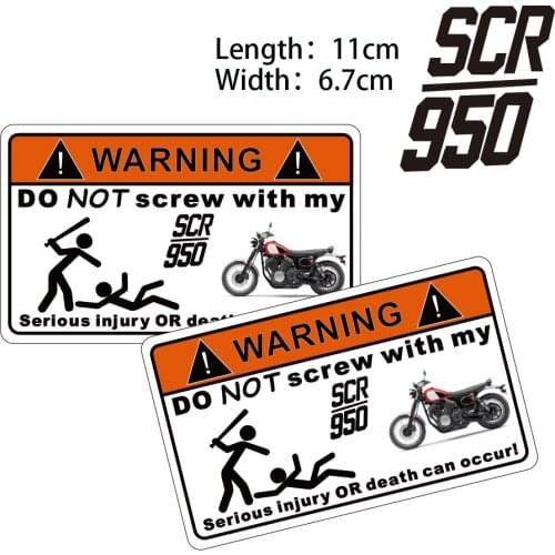 KODASKIN 2 Pieces Do Not Screw Warning Sticker Decal for YAMAHA SCR950