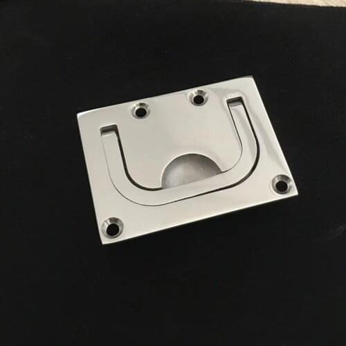 Stainless steel 316 Flush Lift Ring Hatch Pull Handle Locker Cabinet boat marine hardware