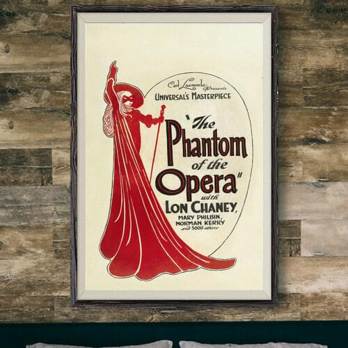 208 The Phantom of the Opera (1925) Movie Wall Silk Cloth Poster Art Decoration Gift