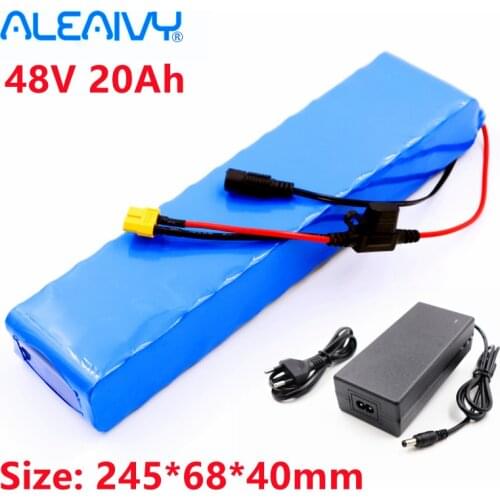 48V 20Ah 18650 Lithium Battery Pack 13S2P 800W High Power Battery 54.6V 20000mAh Electric Bicycle Electric Scooter BMS XT60