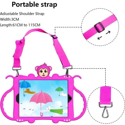 Kids Case Soft Silicon Child Lovely Stand Tablet Cover for Ipad iPad5 6 Air1 Air2 Pro9.7 Children Learnging Tablet Non-Toxic
