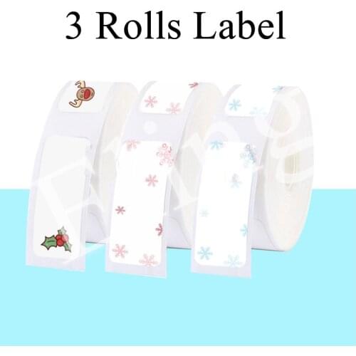 Niimbot D11 Cute Christmas Decoration Thermal Label Sticker New Year Xmas Party Gifts Waterproof for Portable Label Printer