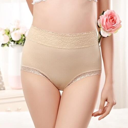 HW999 Ropa interior femenina cotton underwear women big size culotte underpants female Large size panties high waist panties