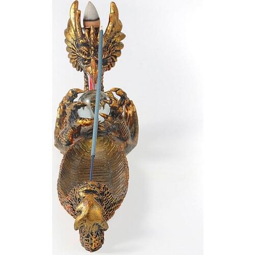 Resin Dragon Boat Incense Holder Burner Hand Carved Carving Ornaments