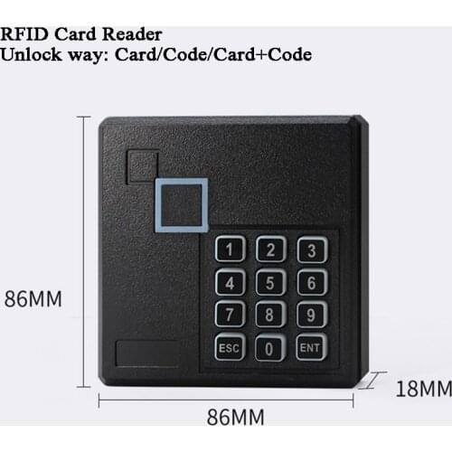 Gate RFID Lock Access IC Card Reader 13.56MHz WG26/34 Mifare/14443A Code/Password Door lock Dustproof/Waterproof Garage Opener
