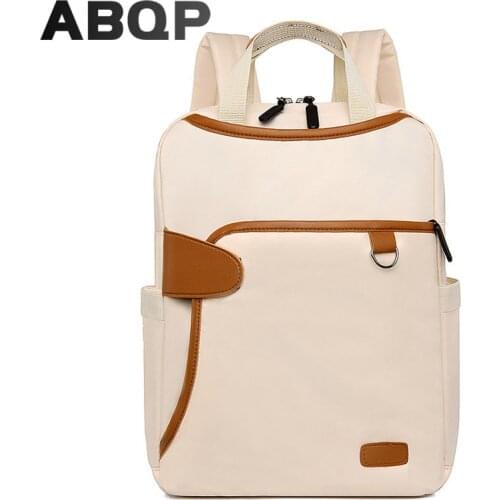 ABQP 13" Laptop Backpack For Women Multifunction Girls School Backpack Waterproof Oxford Travel Backpack Bags For Women
