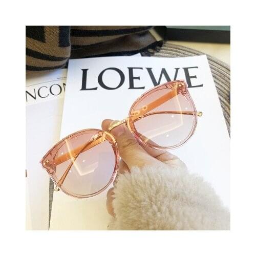 Polarizer Large Round Frame Fashion Sunglasses Womens Versatile Sunshade Driving Vintage Female Eyeglass Ladies Retro UV400