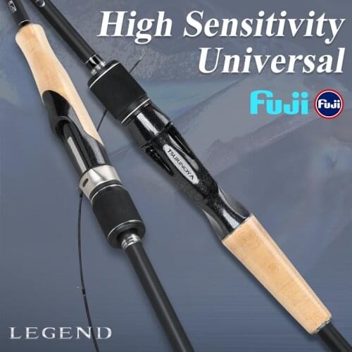 TSURINOYA Long Casting Spinning Casting Fishing Rod LEGEND 1.98m 2.07m 2.18m 2.44m L ML M Fuji Guide Sea Bass Pike Rod