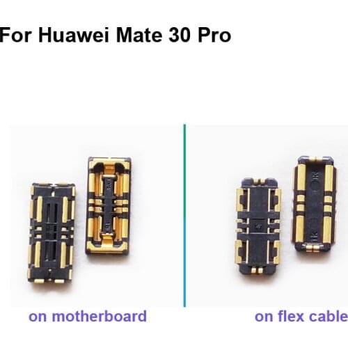 2PCS Inner FPC Connector Battery Holder Clip Contact For Huawei Mate 30 Pro logic on motherboard mainboard on flex cable 30Pro