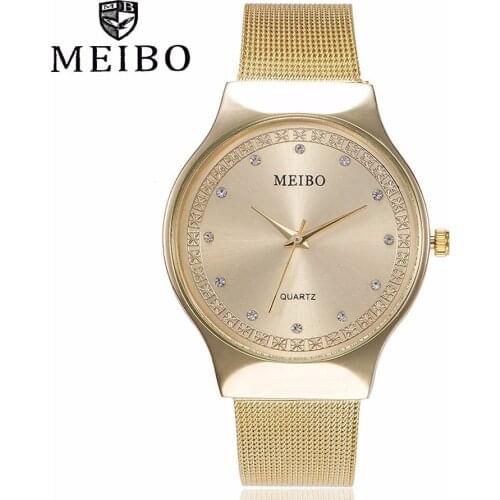 Zegarek Damski New Hot Women Luxury Brand Watches Fashion Classic Dress Quartz Watch Ladies Stainless Steel Mesh Wrist Watches