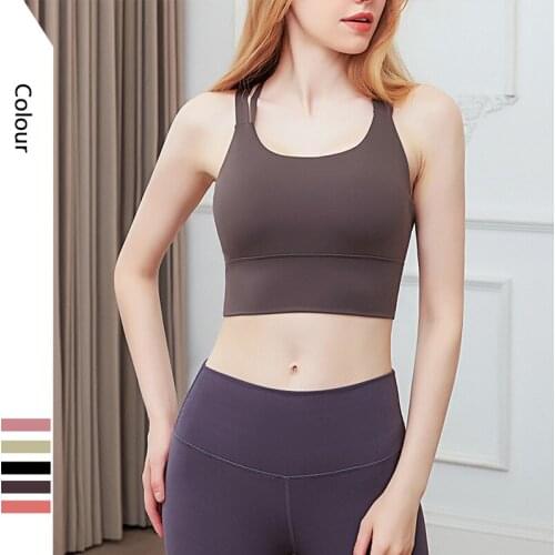 Shi Nuoxuan Womens Seamless Sports Fitness Bra Workout Wear High Elastic Beauty Back Quick-drying Tights Yoga Wear