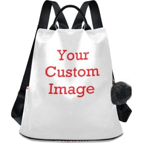 ALAZA Women 's Backpack Custom Pictures 2021 New Fashion Quality Soft Leisure Travel Large Capacity Red Color Bag Purse