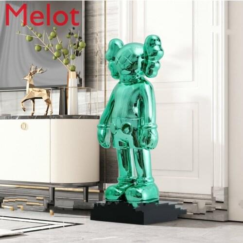 Violent Bear Decoration Living Room Entrance Abstract Cartoon Doll Figure Sculpture Living Room Study Bedroom Soft Furnishings