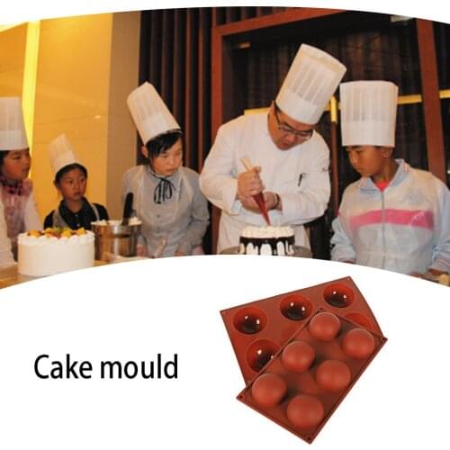1PC Silicone Mold 6-Hole Chocolate Mold Cake Jelly Pudding Chocolate Mode Christmas Decoration Kitchen Baking Accessories