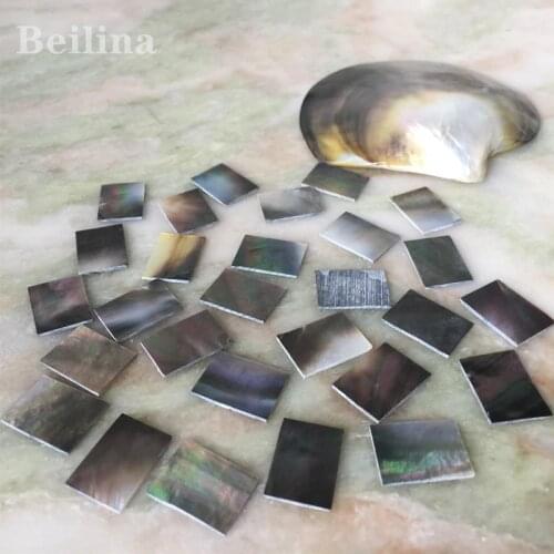 1lot(10pcs)20mm /15mm/1mm Black Natural mother of pearl shell DIY musical instrument accessories and wood inlay carved material