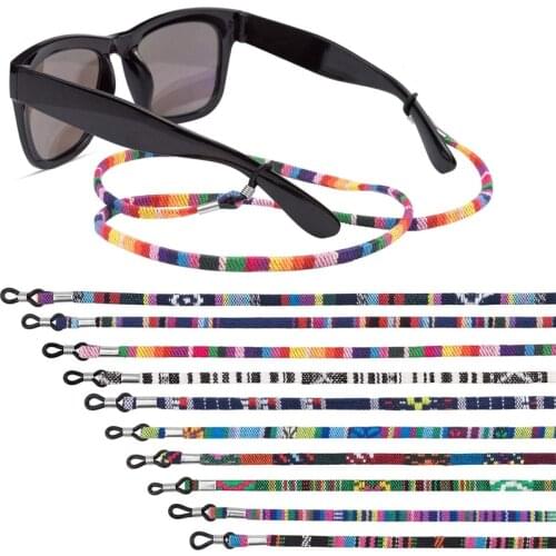 1PCS Colorful Cotton Sunglasses Strap Eyeglass Chain Cord Reading Glasses Chain String Holder Neck Cord Eyewear Glasses string