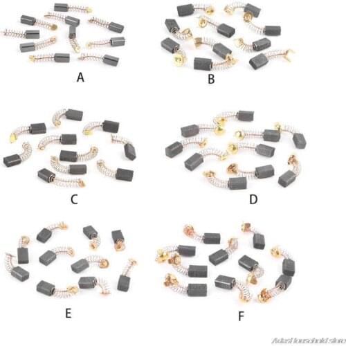 10pcs Power Tool Carbon Brush Electric Hammer Angle Grinder Graphite Brush Replacement Various Size au27 21 Dropshipping