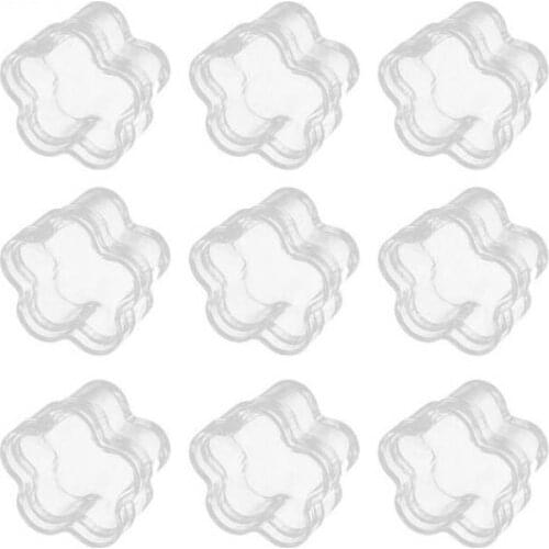 100pcs/lot 5g Portable flowder shape Make up cream jar Pot cosmetic container plastic bottle sample jar 5ml display container