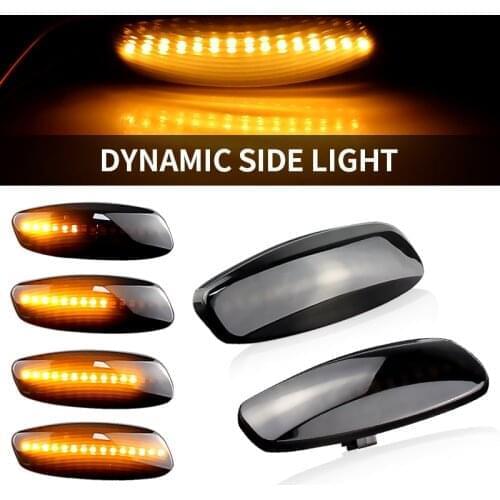 2PCS For Citroen C4 Picasso C3 C5 DS4 Peugeot 308 207 3008 5008 LED Car Dynamic Side Marker Signal Lamp Light Signal Light