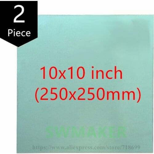 2pcs PEI Sheet 10x 10 inch (i.e 250x250mm) 3D Printer Build Surface Polyetherimide