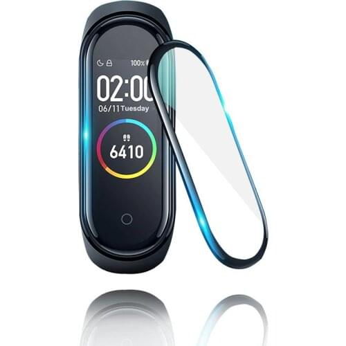 3D Protective Glass for Xiaomi mi band 4 film on Mi band4 Smart Watchband 4 Full Cover Soft Screen Protector miband4 Glass Film