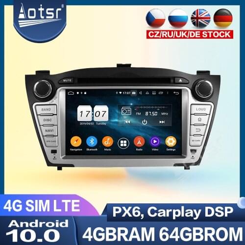 4G LTE DVD Player For Hyundai IX35 2009-2015 For Tucson 2009-2015 Android Multimedia Player PX6 GPS Navigation Head Unit Audio