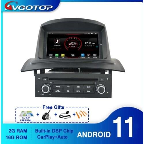 AVGOTOP Android 10 Car Radio Navigation Player for RENAULT MeganeII Fluence (2002-2008) MP3 MP4 Wifi Vehicle GPS Multimedia