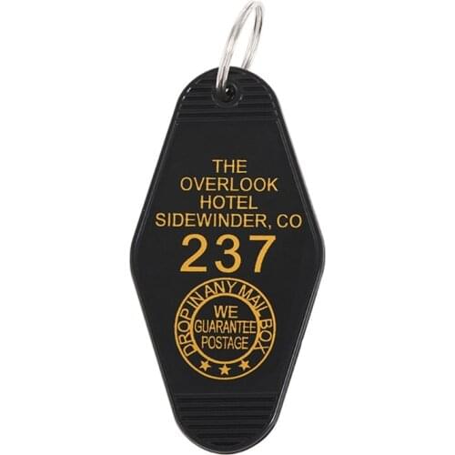 50LE Hotel Room 237 Key Tag Hotel Motel Keychain The Overlook Hotel Sidewinder CO Inspired Key Tag keyrings Jewelry Unisex