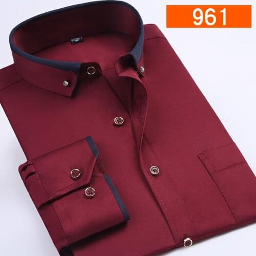 CHEN ZE JIA Mens Wool Shirts