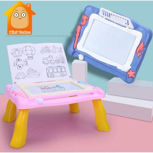 Kids Colorful Magnetic Drawing Board Toy Colorful Plastic Writing Painting Desk Early Educational Toys For Children Gifts