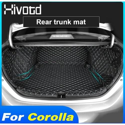 Hivotd Rear Trunk Mat Interior Protection Pad Car Accessories Anti-dirty Carpet Parts For Toyota Corolla Sedan 2019 2020 2021