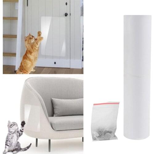 Transparent PVC Cat Scratch Deterrent Tape Carprt Sofa Furniture Anti-Scratch Tape Protector Training Tape Protection Pads