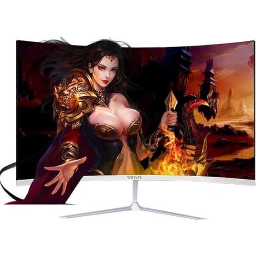 IPS 24 " Monitor Gamer 1920×1080p LCD Curved Screen Monitor PC 75Hz HD Gaming Display Computer Monitor for Desktop HDMI Monitor